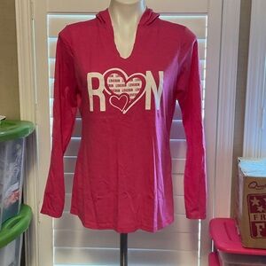 District Pink Love Run Women's Hoodie
